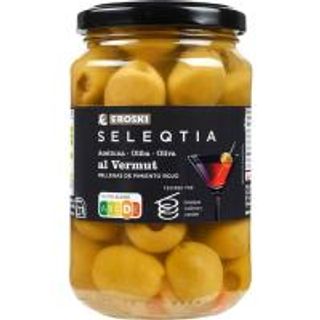 Aceituna Vermut Eroski Seleqtia, Frasco 190 G (25653130)
