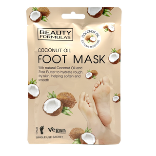 Mascarilla para Pies con Aceite de Coco - Beauty Formulas - 1 Par 5012251013710