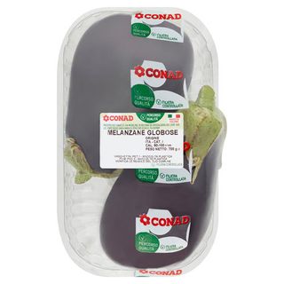 CONAD Percorso Qualità Melanzane Globose Italia Cal. 80/100mm 700 g - 8003160003333