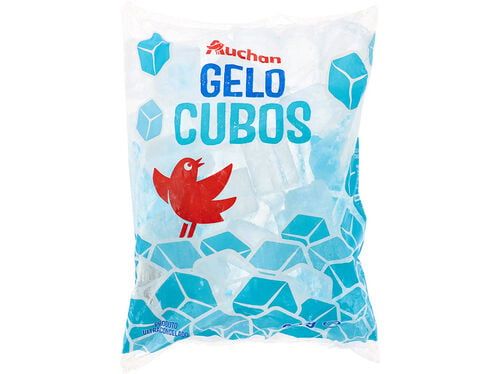 GELO AUCHAN EM CUBOS 2KG