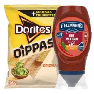 Pack Nachos Dippas + Salsa Hot Mexican