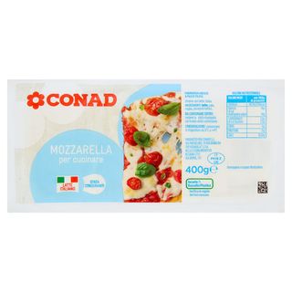 CONAD Mozzarella per cucinare 400 g - 8003170012059