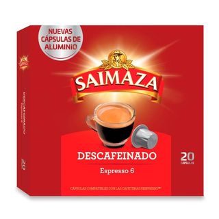 SAIMAZA Café Descafeinado Capsulas, 20Ud