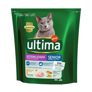 ULTIMA Comida Gato Senior Esterilizado, 800G