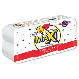 CARTA IGIENICA MAXI 8ROT 3V XXL