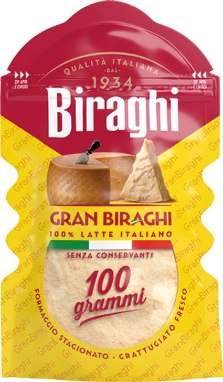 Biraghi Formaggio Stagionato Grattugiato Fresco 100g
