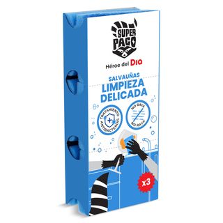 Estropajo Salvauñas Limpieza Delicada Super Paco Estuche 3 Uds.
