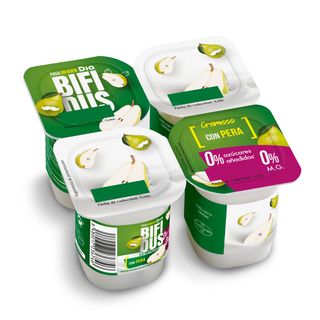 Bífidus Con Pera Doble 0% Dia Pack 4 X 125 G