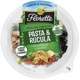 Ensalada De Pasta, Rúcula, Pollo Y Queso Florette, Bowl 315 G