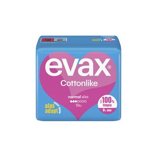 Compresa Normal Evax Cottonlike Alas 19 Unidades (145741)