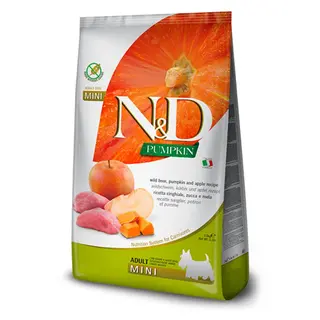 N&d pumpkin adult mini cinghiale mela 800g