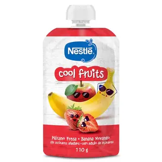 Alimento Infantil Con Puré De Plátano Y Fresa Cool Fruits Nestlé 110 G