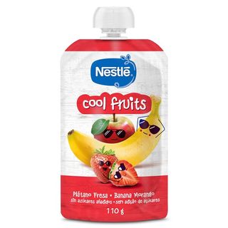Alimento Infantil Con Puré De Plátano Y Fresa Cool Fruits Nestlé Bolsa 110 G