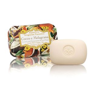 Jabón En Pastilla Rectangular Coco Y Granada 200 Gr. Fiorentino (8032665597177)