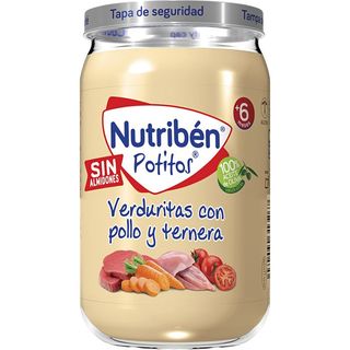 NUTRIBEN Tarrito Pollo Y Ternera Con Verduritas 235 G