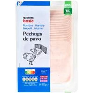 Fiambre De Pechuga De Pavo  Eroski Basic Bandeja 300 G (24928178)