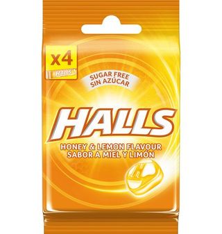 Caramelos Halls Calm Miel Y Limón 4 Paquetes