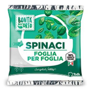 Spinaci foglia per foglia