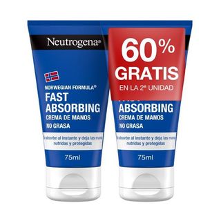 Crema de Manos de Rápida Absorción - Neutrogena - 2 x 75 ml 3574661302287
