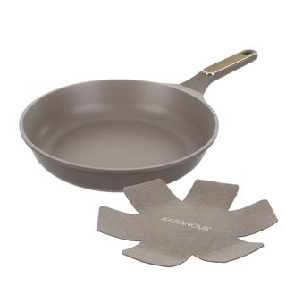 Padella antiaderente 30 cm Taupe - con salvapadella