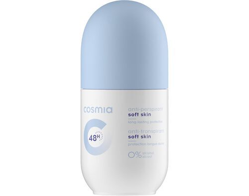 DESODORIZANTE ROLL ON COSMIA PELE SENSÍVEL SEM ÁLCOOL 50ML