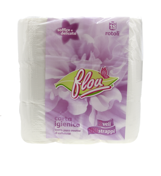 18 Rotoli Igienica 2 Veli Flou