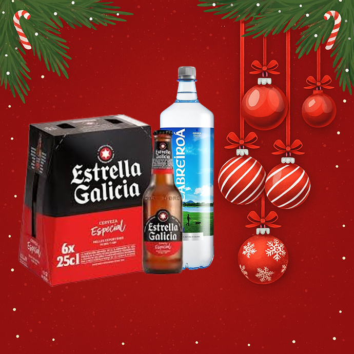 Cervezas y Agua Navidad