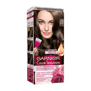 Tinte Cabello 4.0 Castaño Garnier Color Sensation 1 Ud. Nº 4.0 Castaño (171412)