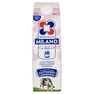 Centrale del Latte Milano Latte Fresco Parzialmente Scremato 1 L