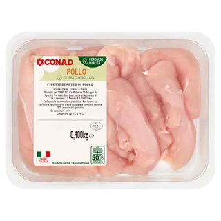 CONAD Percorso Qualità Filetti di Petto di Pollo 0,400 kg - 8003170048195