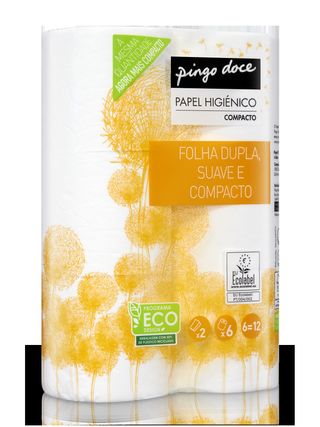 Papel Higiénico Compacto 6 Rolos Pingo Doce 6UN
