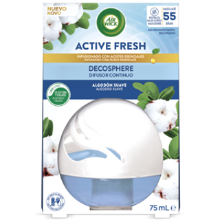 AIR WICK Ambientador Decosphere Algodon Suave 75 Ml Air Wick