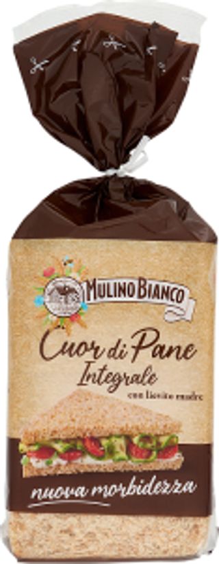 Mulino Bianco Cuor di Pane Pane Integrale Ideale per Tramezzino Nuova Morbidezza 325g