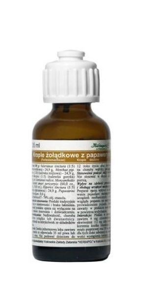 Krople żołądkowe z papaweryną 35 ml