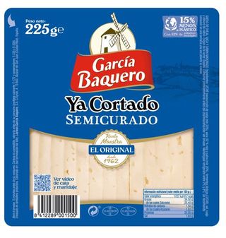 Queso García Baquero Semi Ya Cortado 225 G