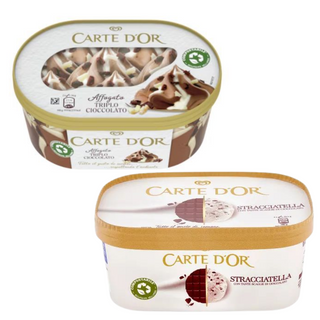 Pack Carte d'Or Stracciatella400g & Triplo Affogato Vaschetta 400g
