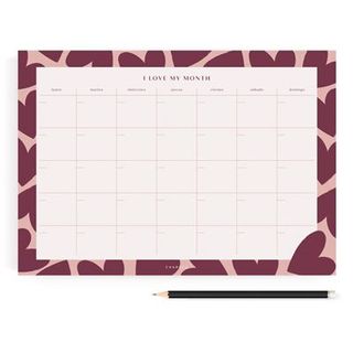 Planificador Mes Love Vista A4 (8435743800723)