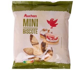 Mini Biscotes Auchan Bolsa 350 G