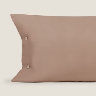 Funda De Almohada De Algodón Orgánico 180 Hilos Besto Marron 50x85 cm
