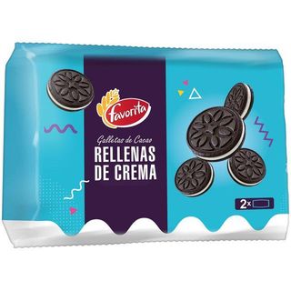 Galleta De Cacao Rellena Crema Favorita, Bolsa 308 G (26382788)