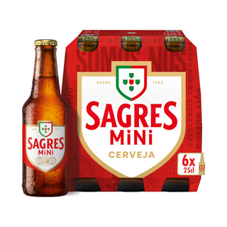 Sagres Cerveja Branca 6x25cl