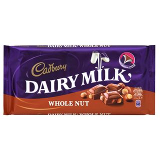 Cadbury tableta de chocolate wholenut 200 g