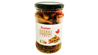 Auchan - Korniszony z chilli - 350 g