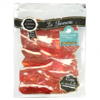Jamón De Bellota Ibérico 100% Raza Ibérica Corte A Cuchillo Sánchez Romero 80 G.
