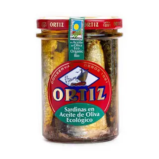 Sardina en Aceite Oliva Eco 190g Conservas Ortiz