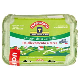 Tapporosso 6 Uova Fresche da allevamento a terra