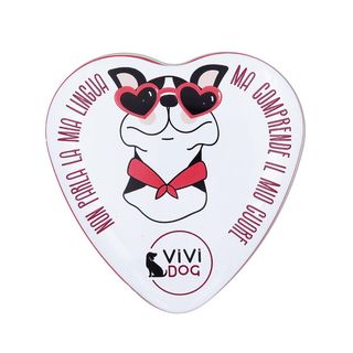 Vivi dog snack tin box cuore minibones 60g