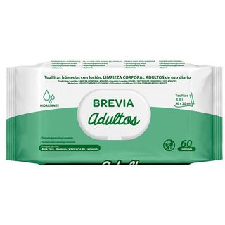 Toallitas Corporales Adultos - Brevia - 60 unidades 8410800068803