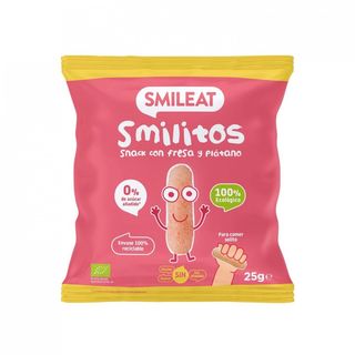 Snack Fresa Y Platano Eco Smilitos 25 Gr.