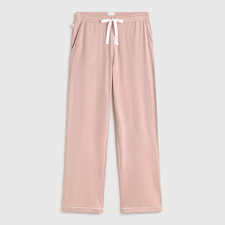 Pantalón de punto de algodón con lazo Vega color rosa talla M